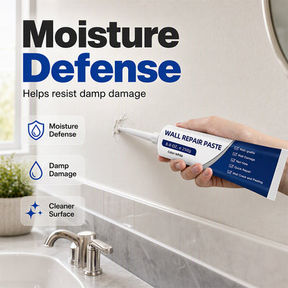 🏠 50% RABATT JETZT! 🛡️ Wasserdichte Wandreparaturpaste – Füllt Risse schnell, glatte weiße Oberfläche & DIY-freundlich – Perfekt für schnelle Ausbesserungen ohne Fachmann ✨