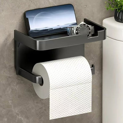 🔥Solange der Vorrat reicht 40 % Rabatt!🎉Wandmontierter Toilettenpapierhalter mit Ablage