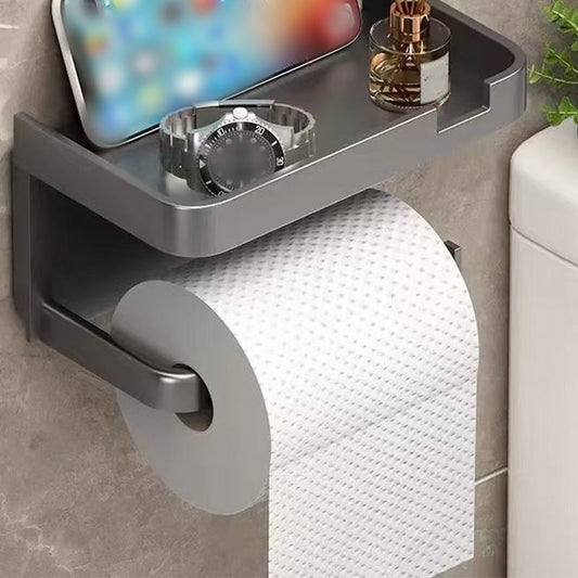 🔥Solange der Vorrat reicht 40 % Rabatt!🎉Wandmontierter Toilettenpapierhalter mit Ablage