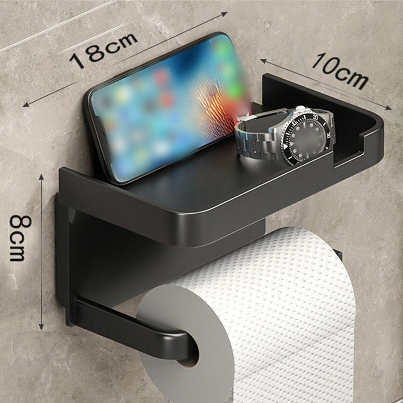 🔥Solange der Vorrat reicht 40 % Rabatt!🎉Wandmontierter Toilettenpapierhalter mit Ablage