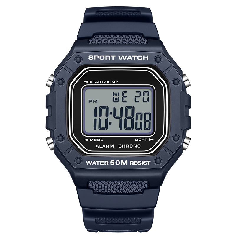 📢📢40% RABATT !!⏰ Herren Wasserdichte Digitaluhr mit LED-Leuchtanzeige