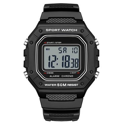 📢📢40% RABATT !!⏰ Herren Wasserdichte Digitaluhr mit LED-Leuchtanzeige