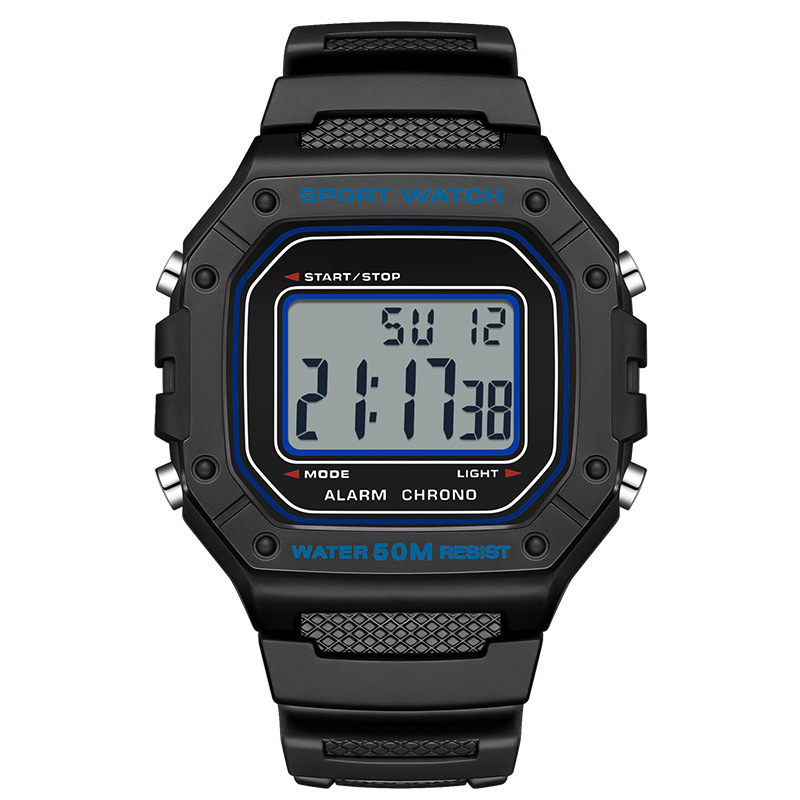 📢📢40% RABATT !!⏰ Herren Wasserdichte Digitaluhr mit LED-Leuchtanzeige