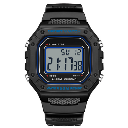 📢📢40% RABATT !!⏰ Herren Wasserdichte Digitaluhr mit LED-Leuchtanzeige