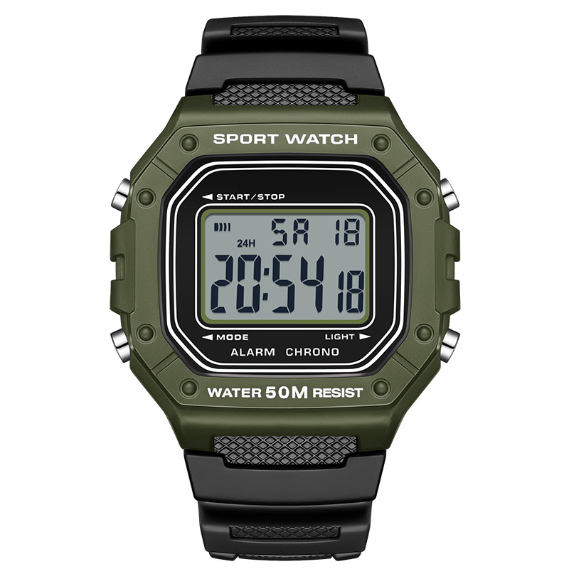 📢📢40% RABATT !!⏰ Herren Wasserdichte Digitaluhr mit LED-Leuchtanzeige