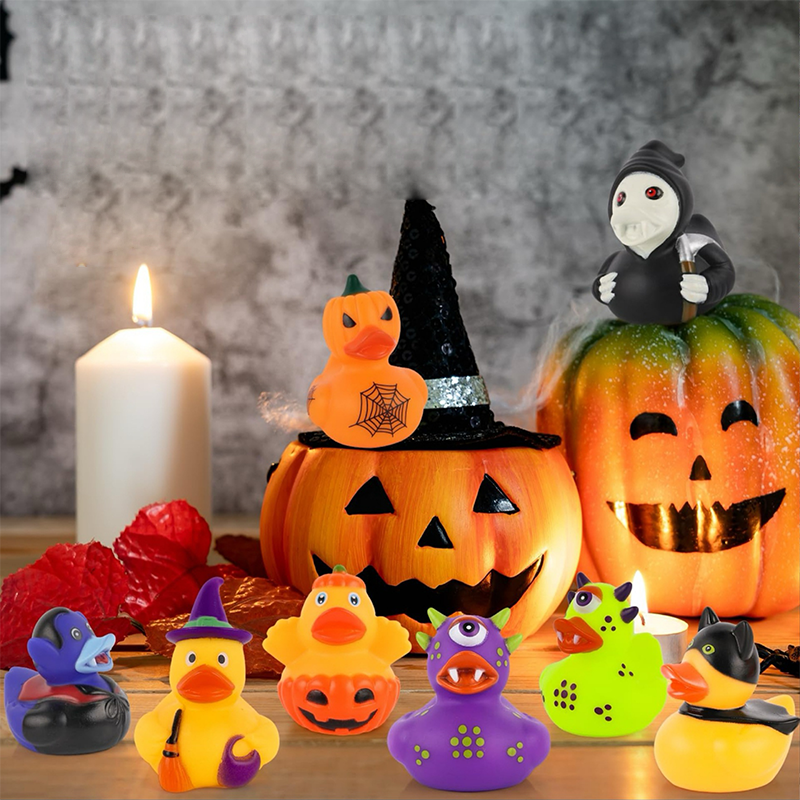 🦆🎃 50% RABATT!! Halloween-Enten-Badespielzeug für Kinder – Schwimmende Leucht-Enten, aufziehbare Badeenten & Spritz-Enten – Perfekt für Bad, Pool & Halloween-Party ✨