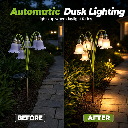⏳BEFRISTETES ANGEBOT – 50 % RABATT⏰Solar-Blumenleuchten, Gartendekoration für den Außenbereich💐💡