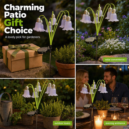 ⏳BEFRISTETES ANGEBOT – 50 % RABATT⏰Solar-Blumenleuchten, Gartendekoration für den Außenbereich💐💡