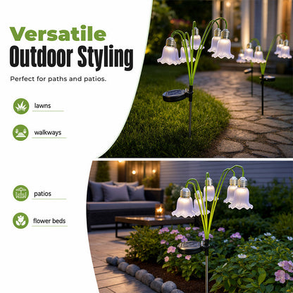 ⏳BEFRISTETES ANGEBOT – 50 % RABATT⏰Solar-Blumenleuchten, Gartendekoration für den Außenbereich💐💡
