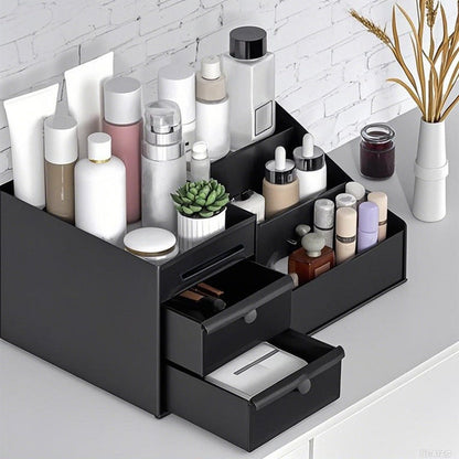 🎉 NUR FÜR KURZE ZEIT 50% RABATT! 💄 Schminktisch-Organizer mit Schubladen – Platzsparendes PP-Design, mehrstufige Aufbewahrung & herausziehbare Schubladen ✨