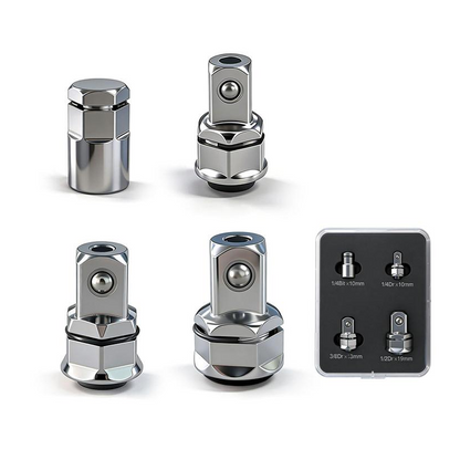 📢📢40% RABATT !!⏰CR-V Stahl Ratschenschlüssel-Adapter Steckschlüssel-Konverter-Set