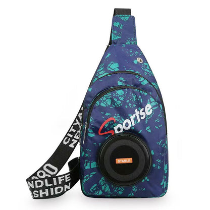 📢📢40% RABATT !!⏰Tragbare Bluetooth-Lautsprechertasche mit LED-Beleuchtung