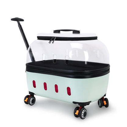 🔥Solange der Vorrat reicht 40 % Rabatt!🎉Atmungsaktive Haustier-Transporttasche mit Rollen