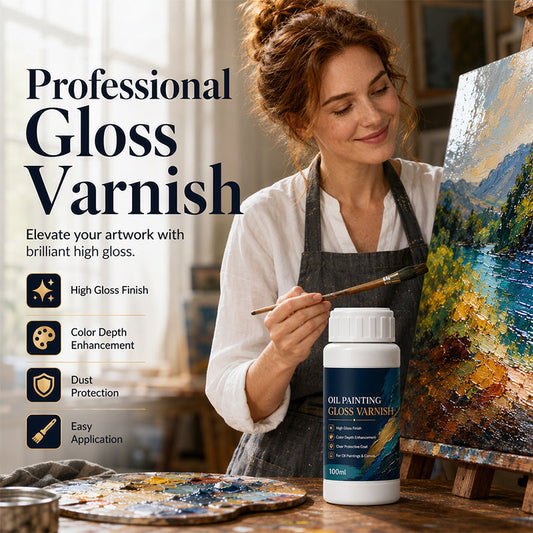 🎨 ZEITLICH BEGRENZT 50% RABATT! 💧 Glanzlack für Ölgemälde – Professioneller Hochglanz, intensiviert Farbtiefe & schützt Kunstwerke ✨
