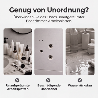 🔥Solange der Vorrat reicht 40 % Rabatt!🎉Bohrfreies Badezimmerregal-Set