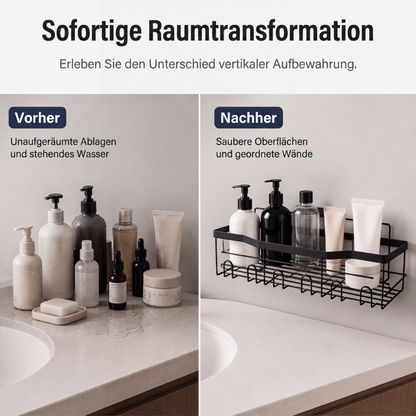 🔥Solange der Vorrat reicht 40 % Rabatt!🎉Bohrfreies Badezimmerregal-Set