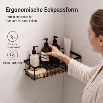 🔥Solange der Vorrat reicht 40 % Rabatt!🎉Bohrfreies Badezimmerregal-Set