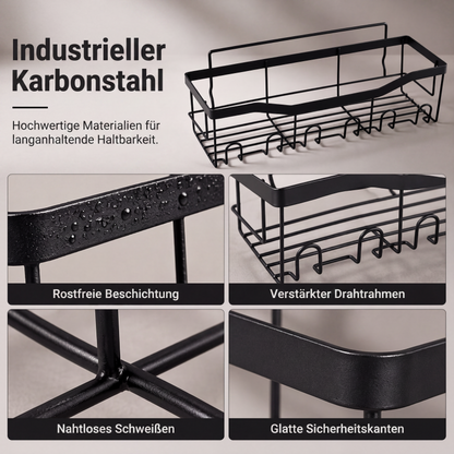 🔥Solange der Vorrat reicht 40 % Rabatt!🎉Bohrfreies Badezimmerregal-Set