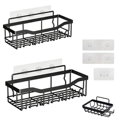 🔥Solange der Vorrat reicht 40 % Rabatt!🎉Bohrfreies Badezimmerregal-Set