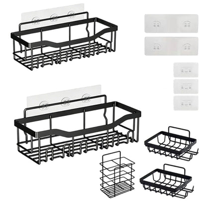 🔥Solange der Vorrat reicht 40 % Rabatt!🎉Bohrfreies Badezimmerregal-Set