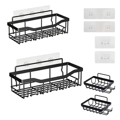 🔥Solange der Vorrat reicht 40 % Rabatt!🎉Bohrfreies Badezimmerregal-Set