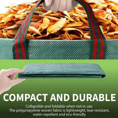 Wiederverwendbare faltbare Gartensäcke mit praktischen Griffen