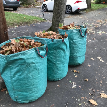 Wiederverwendbare faltbare Gartensäcke mit praktischen Griffen
