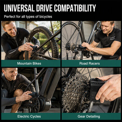 🚴 50% RABATT!🔥  Tiefenreinigung‑Kettenreiniger – 74 Bürsten, profi-sauber & schnell – Ideal für MTB, Rennrad & E-Bike 🔧