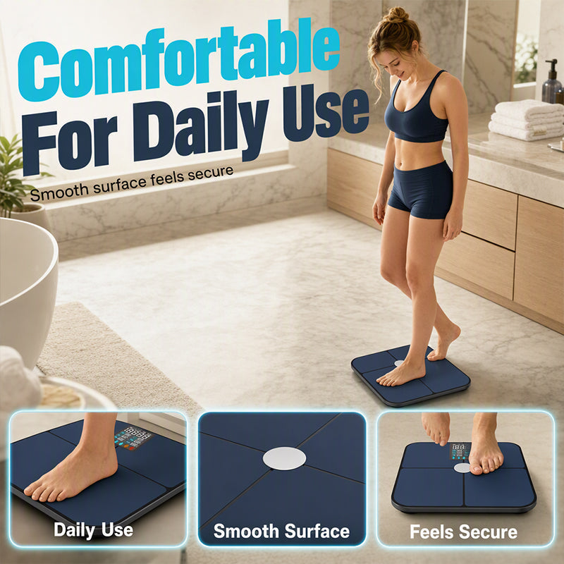 ⚖️ 50% RABATT! 🏋️ Präzisions-Körperfettwaage – Analysiert Körperfett, Wasser & Muskelmasse – Ideal für Fitness & Gesundheits-Tracking zu Hause 📊