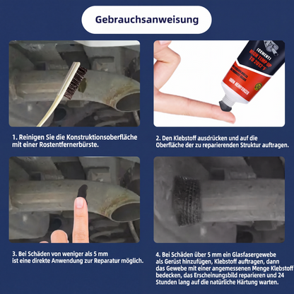📢📢50% RABATT !!⏰Hitzebeständiger Klebstoff für Auspuffreparaturen