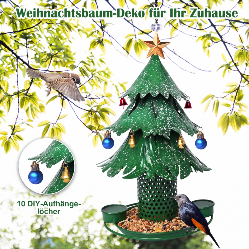 🔥Solange der Vorrat reicht 40 % Rabatt!🎉Weihnachtlicher Baum-Vogelfutterspender