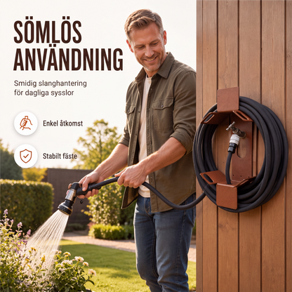 📢📢Jetzt bis zu 50% RABATT!! ⏰ Wandmontierter Gartenschlauchhalter aus Eisen