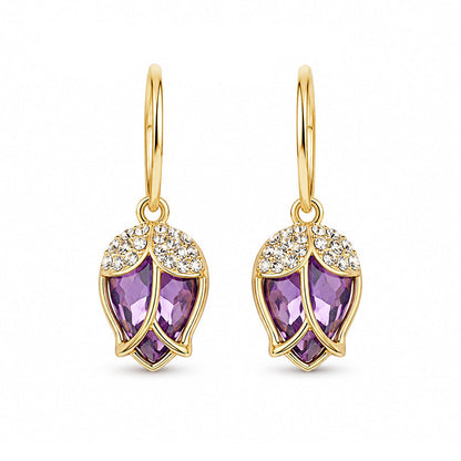 💎 50 % Rabatt – Rosenknospen-Creolen mit Kristallbesatz – romantisches Design, leicht & elegant – für den stilvollen Alltag 🌹