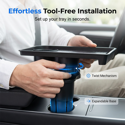 🚗 50% RABATT! 🧃 2-in-1 Auto-Tablett mit erweiterbarem Becherhalter – Stabile Ablage, praktisch & vielseitig – Ideal für Snacks, Getränke & kleine Gegenstände auf Reisen 🛣️