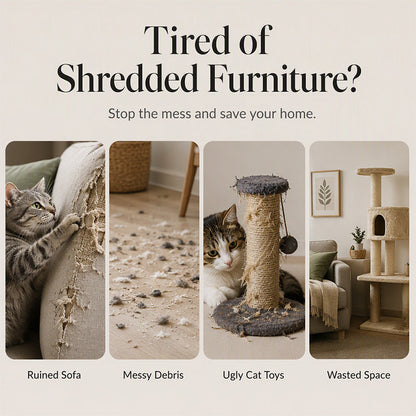 🐱 50% RABATT! 🎨 Wandmontiertes Sisal-Kratzboard – Dekorativ, robust & kratzfest – Perfekt für katzenfreundliche Wohnungen & Möbelschutz 🌿