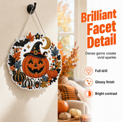 🔥Solange der Vorrat reicht 40 % Rabatt!🎉Halloween Diamant-Kunst Hängedekoration Bastelset