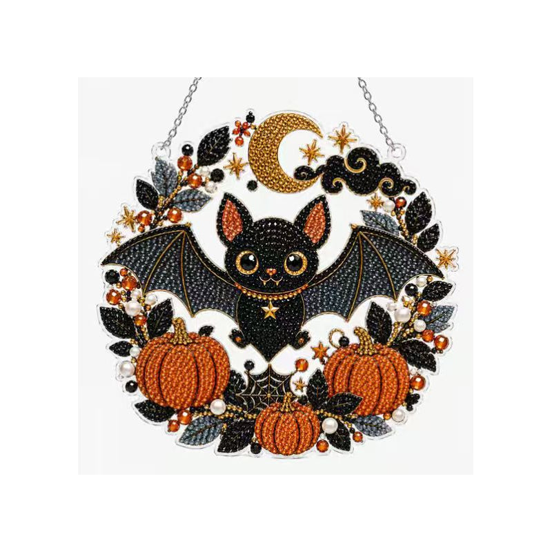 🔥Solange der Vorrat reicht 40 % Rabatt!🎉Halloween Diamant-Kunst Hängedekoration Bastelset