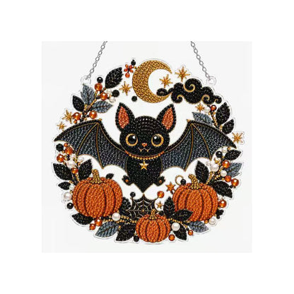 🔥Solange der Vorrat reicht 40 % Rabatt!🎉Halloween Diamant-Kunst Hängedekoration Bastelset