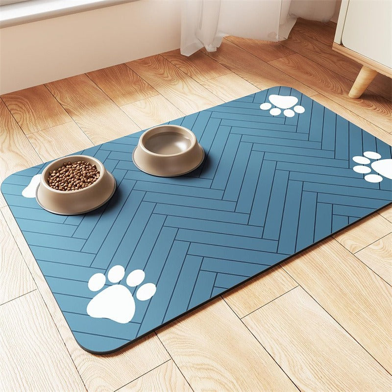 🐾 No More Messy Floors – Waterproof & Slip-Resistant Pet Feeding Mat. Wipes Clean in Seconds. UK Stock