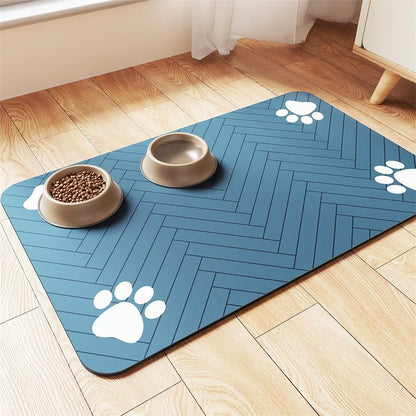 🐾 No More Messy Floors – Waterproof & Slip-Resistant Pet Feeding Mat. Wipes Clean in Seconds. UK Stock