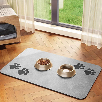 🐾 No More Messy Floors – Waterproof & Slip-Resistant Pet Feeding Mat. Wipes Clean in Seconds. UK Stock