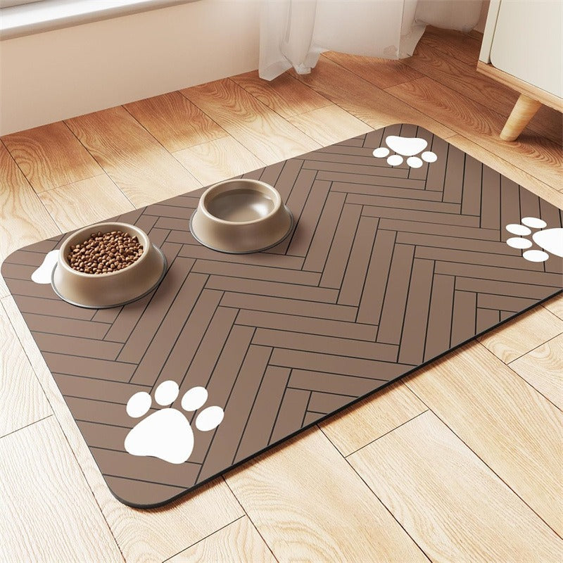 🐾 No More Messy Floors – Waterproof & Slip-Resistant Pet Feeding Mat. Wipes Clean in Seconds. UK Stock