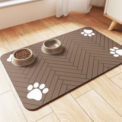 🐾 No More Messy Floors – Waterproof & Slip-Resistant Pet Feeding Mat. Wipes Clean in Seconds. UK Stock