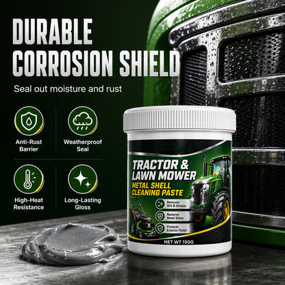 🚜 KAUFE 2, ERHALTE 1 GRATIS! 🧼 Hochleistungs-Reinigungspaste für Metall – Entfernt Rost, restauriert Oberflächen & kratzfrei – Ideal für Mäherdecks, Werkzeuge & Maschinen 💪