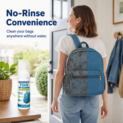 Wasserloser Rucksack-Schaumreiniger – Flecken- und Geruchsentferner für Canvas- und Nylontaschen 100 ml