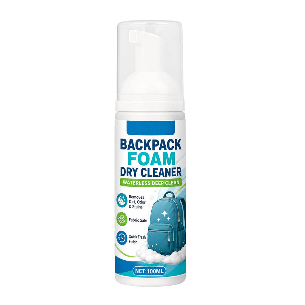 Wasserloser Rucksack-Schaumreiniger – Flecken- und Geruchsentferner für Canvas- und Nylontaschen 100 ml