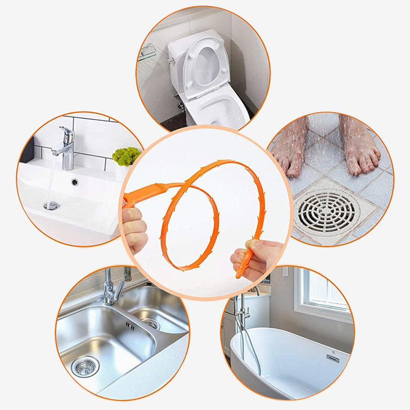 🚿✨50% RABATT Nur für kurze Zeit! Abfluss-Haarentferner | Wiederverwendbarer Verstopfungsreiniger für Waschbecken & Dusche