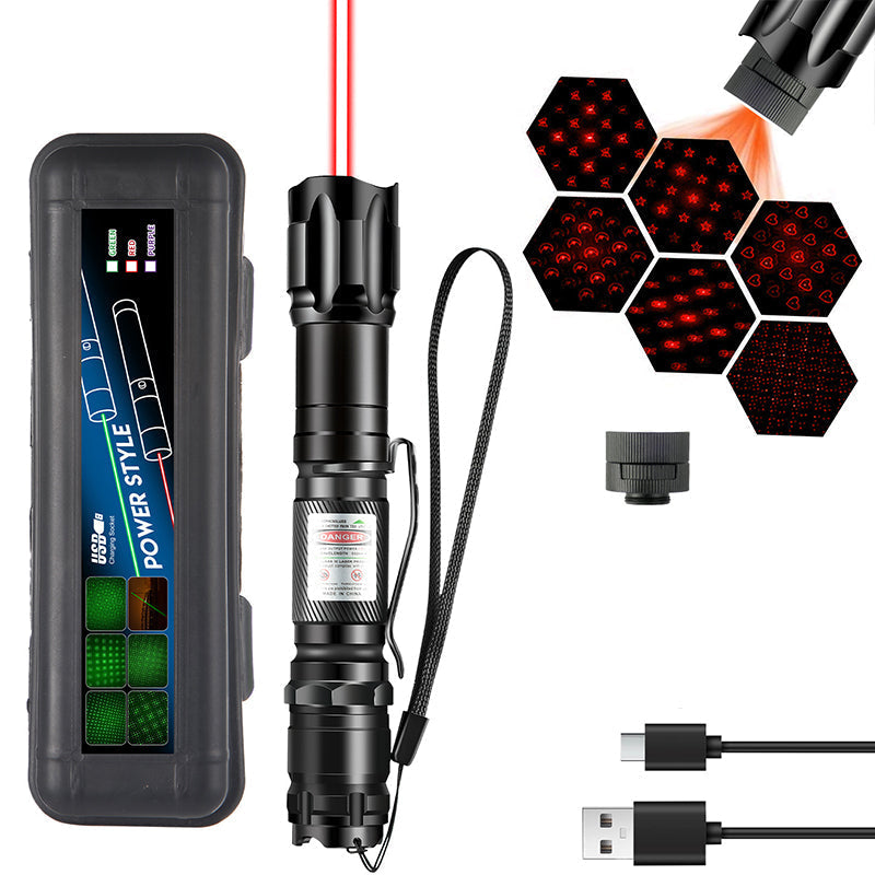 🔦 50% RABATT! 💡 Tragbare Laser-Taschenlampe – Rot & Grün, wiederaufladbar & kompakt – Ideal für Präsentationen, Outdoor & Tierbedarf 🐾