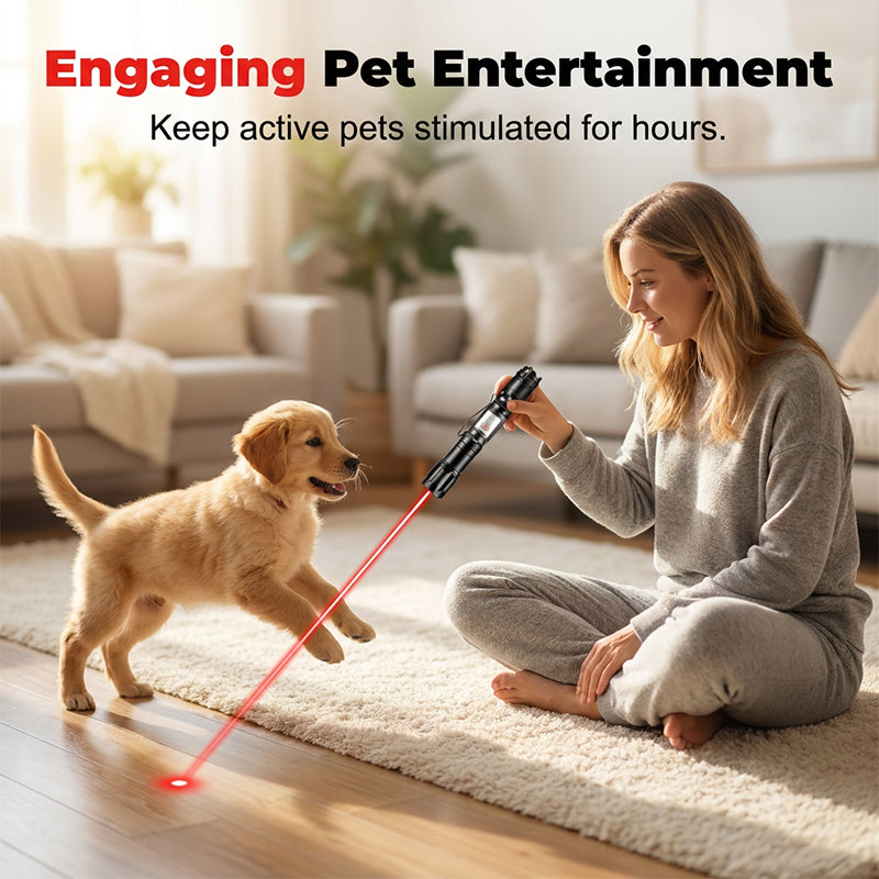 🔦 50% RABATT! 💡 Tragbare Laser-Taschenlampe – Rot & Grün, wiederaufladbar & kompakt – Ideal für Präsentationen, Outdoor & Tierbedarf 🐾
