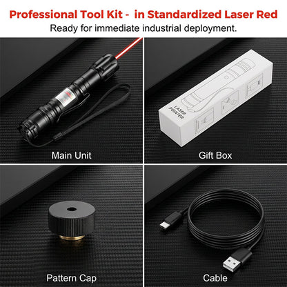 🔦 50% RABATT! 💡 Tragbare Laser-Taschenlampe – Rot & Grün, wiederaufladbar & kompakt – Ideal für Präsentationen, Outdoor & Tierbedarf 🐾